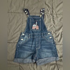 Disney Denim Overalls with Star Accents